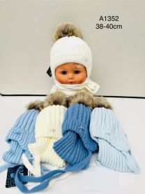 Komplet Czapki Dziecięce (38-40cm/10kpt)