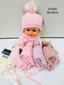 Komplet Czapki Dziecięce (38-40cm/10kpt)