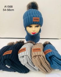 Komplet Czapki Dziecięce (54-56CM/10kpt)