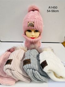 Komplet Czapki Dziecięce (54-56cm/10kpt)