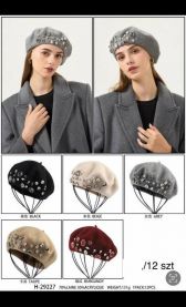 Beret damskie (uniwersalny/12szt)