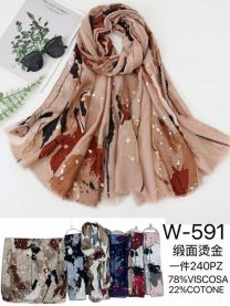 Szaliki damskie (uniwersalny/12szt)