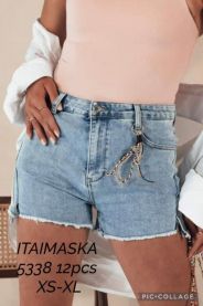 Spodenki jeans damskie (XS-XL/12szt)
