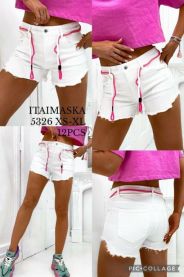 Spodenki jeans damskie (XS-XL/12szt)