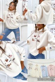 Bluzy z kapturem damskie (uniwersalny/5szt)