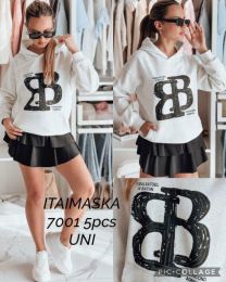 Bluzy z kapturem damskie (uniwersalny/5szt)