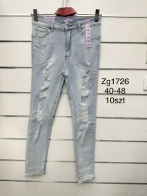 Spodnie jeans damskie (40-48/10szt)