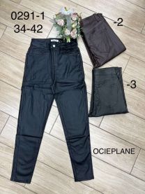 Spodnie ekoskóra damskie (34-42/10szt)