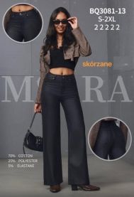 Spodnie ekoskóra damskie (S-2XL/10szt)