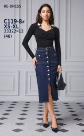 Spódnica jeansy damskie (XS-XL/12szt)