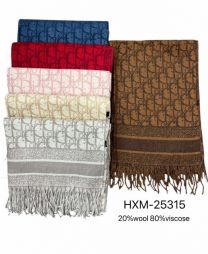 Szaliki damskie (uniwersalny/12szt)