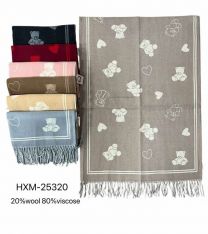 Szaliki damskie (uniwersalny/12szt)