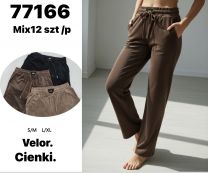 Spodnie welurowy (S-XL/12szt)