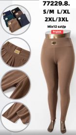 Spodnie legginsy damskie (S-3XL/12szt)