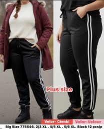 PLUS_Spodnie welurowy (2XL-6XL/12szt)