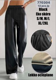 Spodnie ekoskóra damskie (S-2XL/12szt)