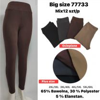 PLUS_Spodnie legginsy damskie (2-6XL/12szt)
