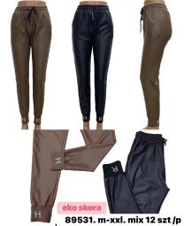 Spodnie ekoskóra damskie (M-2XL/12szt)