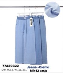 Spodnie elastyczny (S-2XL/12szt)