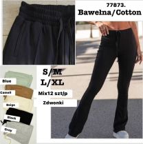 Spodnie elastyczny (S-XL/12szt)