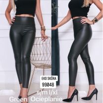 Spodnie ekoskóra damskie (S-XL/12szt)