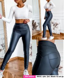 Spodnie ekoskóra damskie (S-XL/12szt)