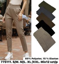 Spodnie elastyczny (S-2XL/12szt)
