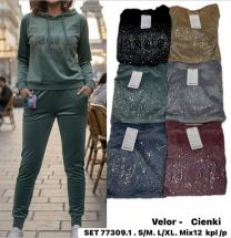 Komplety welurowe (S-XL/12kpt)