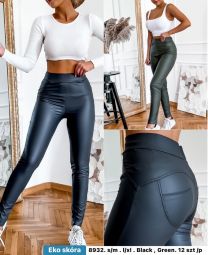 Spodnie ekoskóra damskie (S-XL/12szt)