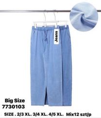 Spodnie jeans damskie (2-5XL/12szt)