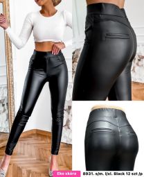 Spodnie ekoskóra damskie (S-XL/12szt)