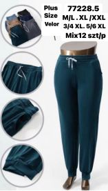 PLUS_Spodnie welurowy (M-6XL/12szt)