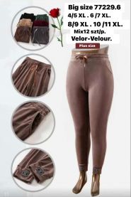 PLUS_Spodnie welurowy (4-11XL/12szt)