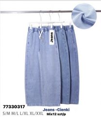 Spodnie elastyczny (S-2XL/12szt)