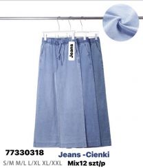 Spodnie elastyczny (S-2XL/12szt)