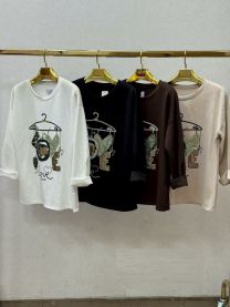 Bluzy bez kaptura damskie (uniwersalny/6 szt)