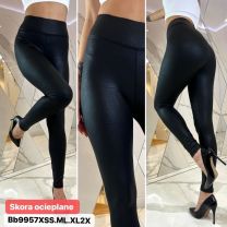 Spodnie ekoskóra damskie (XS-2XL/12szt)