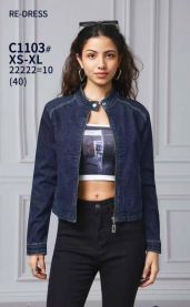 Kurtka jeansowa damska (XS-XL/10szt)