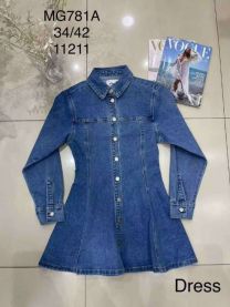 Sukienki jeans damskie (34-42/12szt)