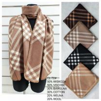 Szaliki damskie (uniwersalny/12szt)