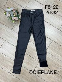 Spodnie ekoskóra damskie (26-32/12szt)