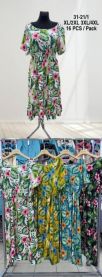 Sukienki w kwiaty (XL-4XL/16szt)