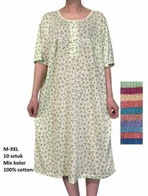 Koszula nocna damska (M-3XL/10szt)