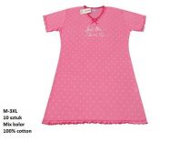 Koszula nocna damska (M-3XL/10szt)