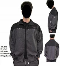 Bluzy bez kaptura męskie (3-6XL/10szt)