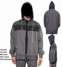 Bluzy z kapturem męskie (3-6XL/10szt)