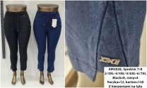 Spodnie elastyczny7/8 (2-7XL/12szt)