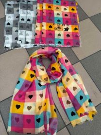 Szaliki damskie (uniwersalny/12szt)