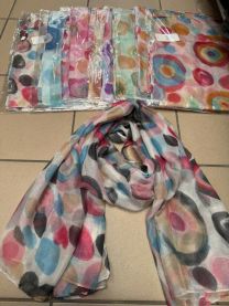 Szaliki damskie (uniwersalny/12szt)