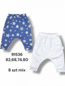 Spodnie niemowlęce Turecka (62-80/8szt)